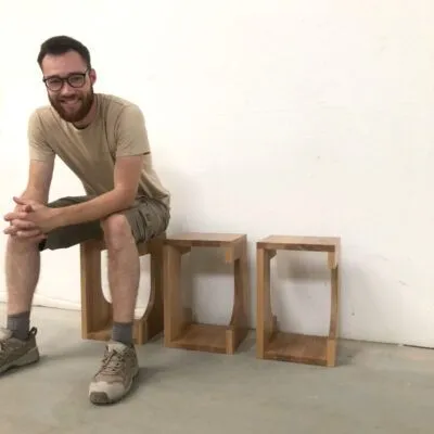 Jan bei der Arbeit für HOLZREICH
